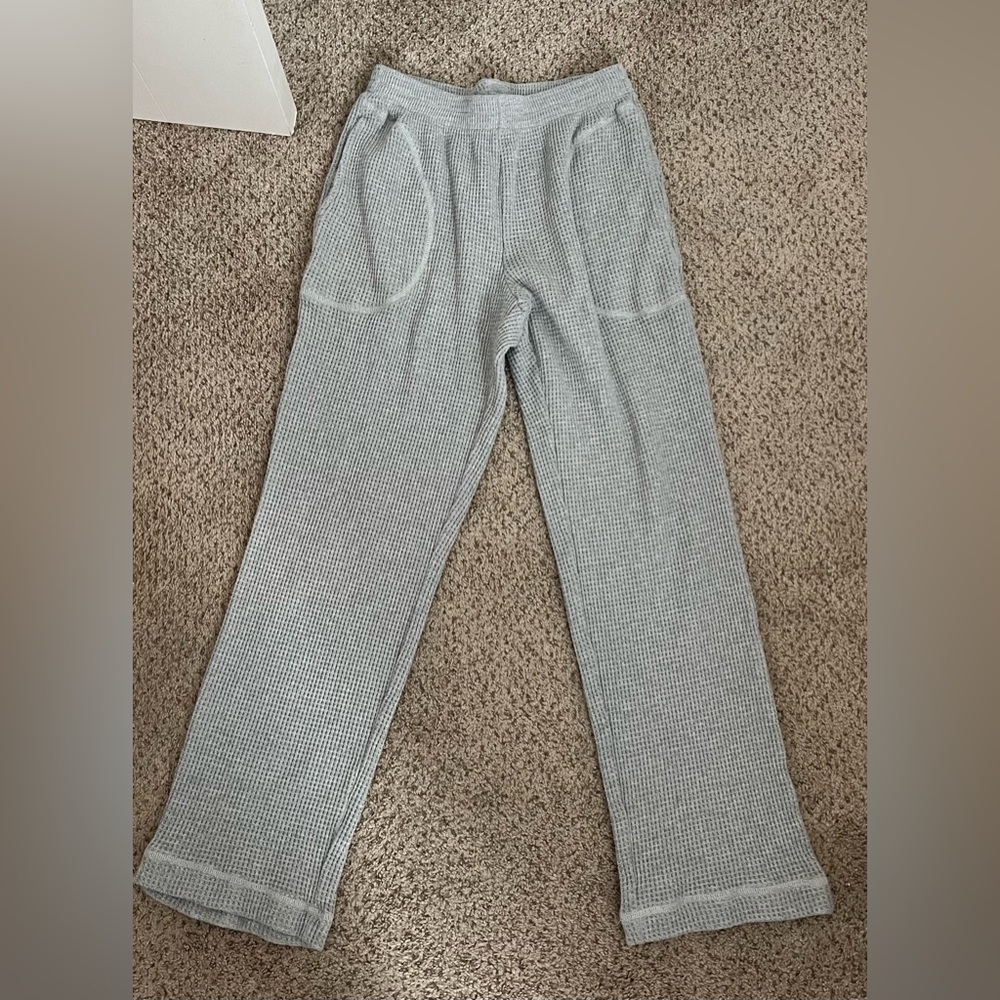 Aerie Straight Leg Waffle Pant
